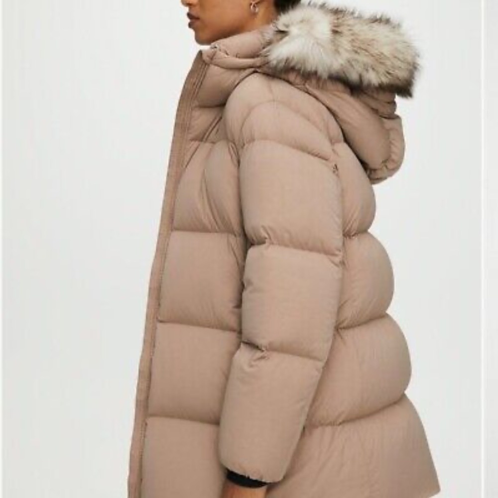 Babaton The Group Park City Mid Puffer Mid Length Goose Down Puffer Jacket